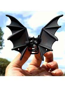 1pc Gothic Punk Bat Wing Hair Clip - Elegant Gothic Bat Wing Design, Suitable For Women's Bun, Ponytail, Halloween Costume Party, Vampire Gothic Wedding - Durable Hair Accessory, Suitable For Halloween And Year-Round Wear, Halloween Decoration - Multicolor - View 10