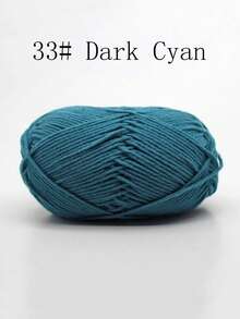 4-Ply Milk Cotton Yarn For Crocheted Blanket, Clothes, Handbag, Slippers, Various Color Combinations, 50g Per Piece, Autumn And Winter Crocheted Scarves, Hats, Sweaters, Etc. DIY Gifts, Suitable For Beginners - Multicolor - View 37