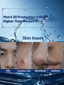 NIVEA 100g/3.52oz Men's Oil Control & Blackhead Removal Cleansing Mud, Exfoliating Pore Minimizing, Alcohol-Free, Long-Lasting Oil Control, Non-Drying, Arctic Glacier Clay Extract - Blackhead Removal - View 3