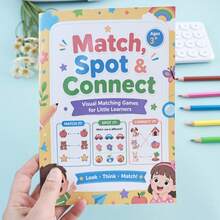 Children's Visual Matching Line Drawing Puzzle Book, Fun Find The Difference Shape Matching Focus Training Picture Book, Animal Transportation Cartoon Line Drawing Find The Difference Game Book, Back To School Learning Supplies, Holiday Find The Difference Learning Gift - Multicolor - View 10
