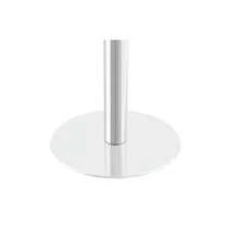 Modern Round Side Table With A Gold Stainless Steel Frame And Marble-Look Top For The Living Room, Luxury Side Table With A Sturdy Base. - 黑色+中密度纖維板 - 查看 8