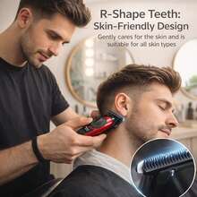 Kemei KM-999 Men's Electric Hair Clipper, 0mm Zero-Gap Trimming Hair Clipper, Equipped With 3 Comb Guides, Electric Shaver, Suitable For Barbers To Trim Beards, Suitable For Home Or Salon Use, Men's Birthday And Holiday Gift - Multicolor - View 6