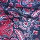 Red Floral Pattern On a Navy Blue Background