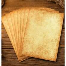 25 Sheets Vintage Antique Design Printed/Writing Paper, Letter Paper, Decorative Printed Paper, Suitable For Invitations, Letters, Resumes, Awards, Diplomas, Artworks, Handicrafts, Certificates - One Size - View 4