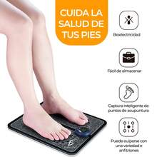 (Envío gratis)Masajeador Pies Eléctrico Estimulador Muscular Portatil - Negro - Ver 11
