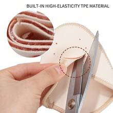 1 paire de protège-trous pour chaussons de ballet, coussinets élastiques souples pour l'avant-pied, protège-orteils en silicone - Nude - Voir 5