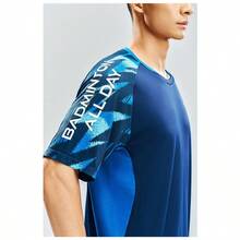 Anta Dingyin Men's New Quick-Dry Breathable Short Sleeve T-Shirt, Sports Training & Competition Top - Deep-sea Blue-3 - View 5