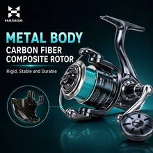 HASIDA M9 Rotating Fishing Reel, Full Metal Body, Long Distance Casting, Professional Grade, 6-12kg Drag Force, 5.2:1/4.7:1 High Gear Ratio, 9+1 BB - Silver - View 6