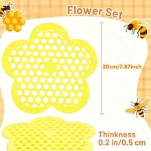 Floating Bee Island - EVA Foam Floating Bee And Butterfly Waterer - Comes With A Drinking Tray To Attract Bees And Insects, Beekeeping Equipment. Includes A Landing Tray, Beekeeping Supplies, And Outdoor Garden Decor. - A - View 10