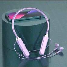 Auriculares Bluetooth con collar magnético, auriculares inalámbricos con pantalla LED, cancelación de ruido, micrófono - multicolor - Ver 10