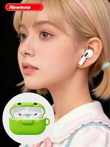 Newmine 5.3 無線藍牙耳機,自備青蛙保護殼,長續航快充,高清帶麥,蘋果安卓通用,運動聽歌遊戲都適配,可愛送禮優選 - 查看 7