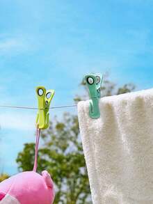 OBOVAY Heavy Duty Windproof Clothes Pegs, Strong Grip Plastic Laundry Clips With Hook Design, Assorted Color Non-Slip Clothespins For Towels, Clothes & Socks, Multi-Purpose Drying Clips For Outdoor, Balcony, Home & Travel - Multicolor - View 10