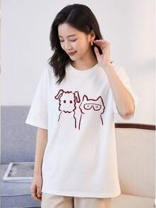 Women T-Shirts - 白色 - 查看 2