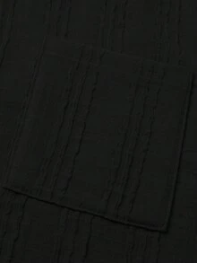 Set Kemeja Polo Rajut Pria, Pakaian Kasual Dewasa untuk Sehari-hari - Hitam - View 6