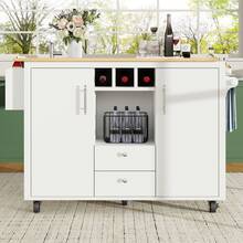 Mobile Storage Islands - White - View 2