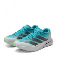 Sepatu Pria Adidas 2026 Baru ADIZERO BOSTON 13 Sepatu Lari Maraton dengan Rangka Fiberglass KK4990 - Hijau - View 2