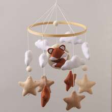 Handcrafted Baby Bed Mobile, Brown Little Fox, Moon And Stars, Baby Crib Hanging Toy, Enhances Infant Hand-Eye Coordination, Suitable For Nursery Decor, Best Gift For Parent-Child Interaction - Multicolor - View 12