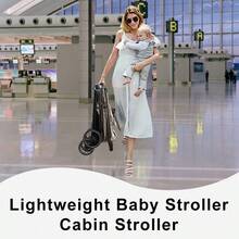 Lightweight, Foldable Stroller, One-Touch Series, Adjustable Backrest, Wide Sun Canopy, Breathable Mesh Fabric, Easy To Carry, Ideal For Travel - 卡其色 - 查看 5