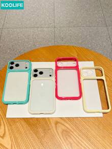 KOOLIFE 1pc Minimalist Classic 2-In-1 Shockproof Phone Case, Full Coverage Protection, Compatible With IPhone 18 Pro Max, 17 Pro, 17, 16, 15, 14, 13 - Yellow - View 9