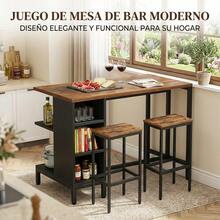 Dining Table & Chair Sets - Coffee Brown - View 2