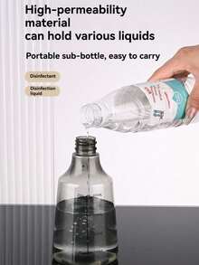 [Pressure Sprayer | Durable] 500ml Transparent Plastic Pressure Sprayer | 1pc Dual Mode Stream/Spray, Black Handle | Suitable For Plants And Disinfection, Durable And Easy To Use - Multicolor - View 8