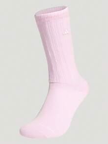 Adidas 女款 W 系列舒適柔軟中筒襪 (1雙) KR5149 - 淺粉色 - 查看 1
