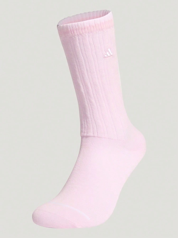 Adidas 女款 W 系列舒適柔軟中筒襪 (1雙) KR5149 - 淺粉色 - 查看 1