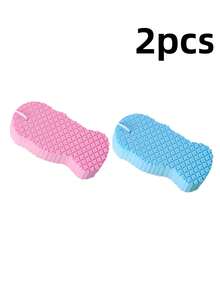 2pcs Exfoliating Shower Sponges, Soft Body Scrubber With 3D Fish Scale Texture, Gentle Bath Sponge For Shower & Bath, Rich Lather, Easy Grip, Reusable Bath Accessories - Multicolor - View 14
