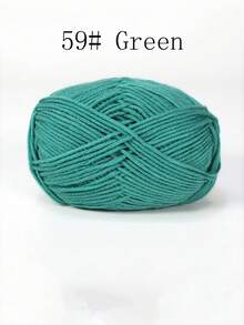 4-Ply Milk Cotton Yarn For Crocheted Blanket, Clothes, Handbag, Slippers, Various Color Combinations, 50g Per Piece, Autumn And Winter Crocheted Scarves, Hats, Sweaters, Etc. DIY Gifts, Suitable For Beginners - Multicolor - View 31