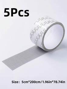 1/3/5Pcs Single Roll Window Mosquito Patch, Self-Adhesive Mesh Patch Set, Fiberglass Door And Window Cover, Repair Holes And Tears, Mosquito-Proof, Home And Office Use, Length 2.5m/98.4in - Multicolor - View 18