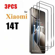 3pcs/Pack Compatible With Xiaomi 14T/14T Pro/17T/17T Pro/ 15/17/15T/15T Pro/ 17/17 Pro/17 Pro Max/17 Ultra High Definition Transparent Phone Screen Protector Tempered Glass Screen Protector No Bubbles No Scratches Full Coverage High Definition Supports Fingerprint Unlock - Clear - View 9