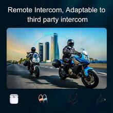 Y12 Pro Motorcycle Helmet Intercom Headset BT5.4 Wireless Interphone, IP56 Rating, Intercom Distance Up To 500 Meters, Supports Half Helmet And Full Helmet, 1000mAh Capacity, Supports Simultaneous Intercom & Music Sharing, Supports AI Voice Assistant - Y12 PRO (500M Intercom) - View 6