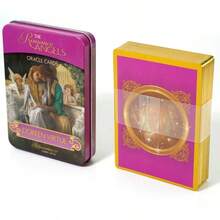 Romance Angels 神諭卡鐵盒裝 神諭卡鐵盒包裝 塔羅占卜工具 桌上遊戲 - 白色 - 查看 5