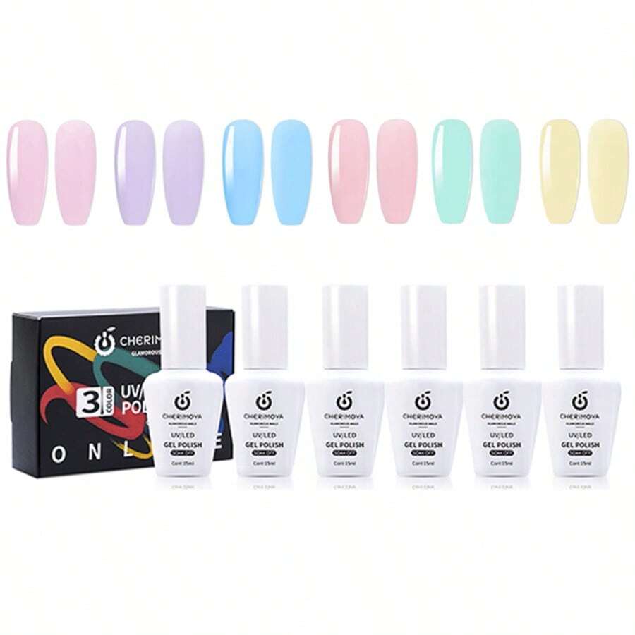 Cherimoya Gel Nail Polish - Multicolor - View 1