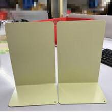 1/2件極簡金屬書立，防滑設計，大號/特大號書架，適合學生書籍，理想的學校用品，返校桌面收納，辦公用品，桌面配件，辦公桌物品 - B - 查看 10