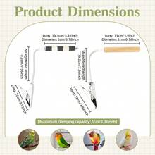 ITANDME Adjustable Bird Perch With Clips, Portable Parrot Perch, Suitable For Multiple Settings; Portable Bird Perch With Bendable Design For Training Cockatiels, Conures, And Lovebirds - View 2