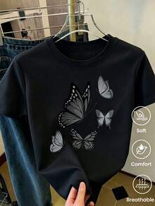 Women T-Shirts - 黑色 - 查看 2