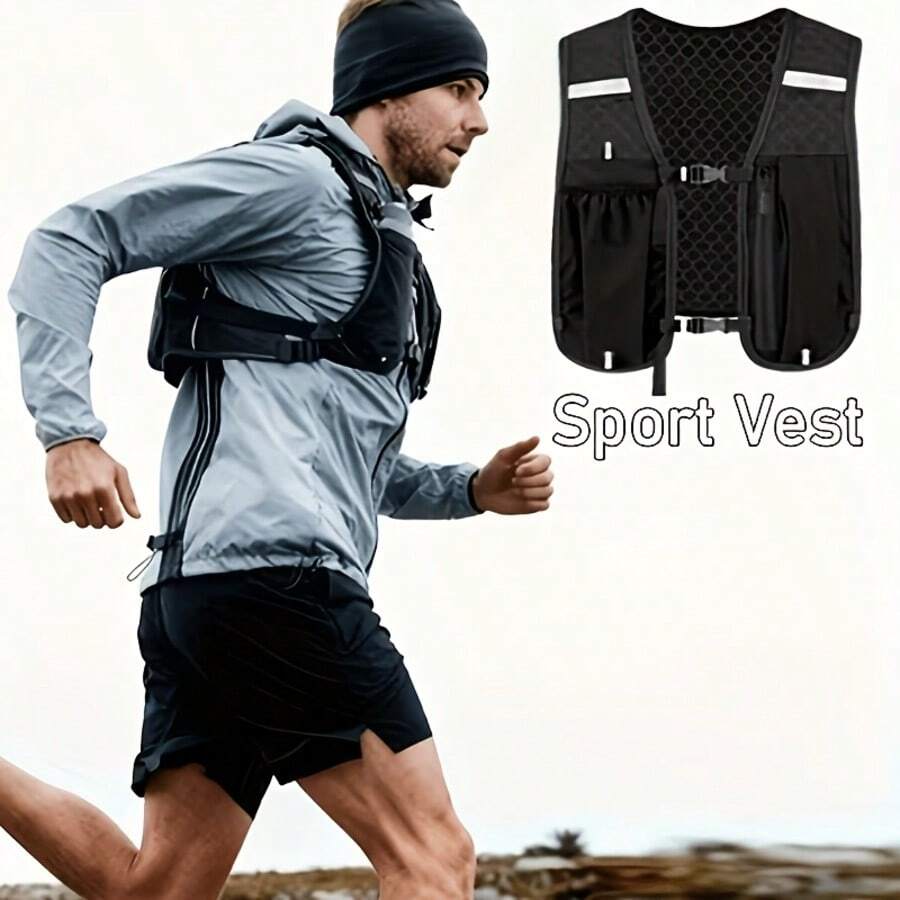 Picnic Backpack Hydration Running Vest Backpack For Men & Women, Lightweight Running Backpack, Hydration Pack For TrailRunning Hiking Cycling Marathon(Only Backpack) - Black - View 1