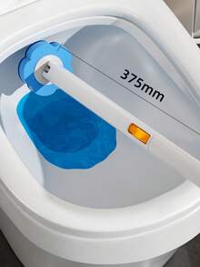 [New Arrival]1 Set New Bathroom Toilet Brush Set, Multi-Function Bathroom Toilet Cleaning System, Multi-Function Wall-Mounted Bathroom Cleaning Tool, Suitable For Standard And Ergonomic Toilets, Deep Clean Bathroom Stains - Solid State - View 7