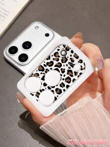 1 buah Pelindung Lensa Kaca Tempered Motif Leopard Cokelat, Kompatibel dengan Apple 17 Pro/17 Pro Max, Perlindungan Kamera Belakang Menyeluruh, Tahan Gores dan Tahan Aus, Pemasangan Mudah - Clear - View 7
