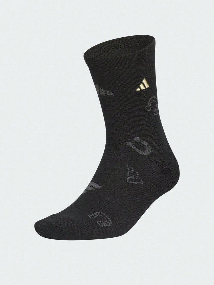 Adidas 中性運動中筒休閒襪 單雙/一雙 KR2569 - 黑色 - 查看 1
