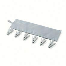 2/3pcs Foldable Clothes Hanger With 6 Clips, Thickened Plastic Material Sturdy And Durable, Can Hang Multiple Underwear, Socks And Small Garments At Once, Essential For Travel, Home And Dorm Storage, Small Garments No Longer Without A Place To Hang, Portable Clip Clothes Hanger, Random Color - Random Color - View 11