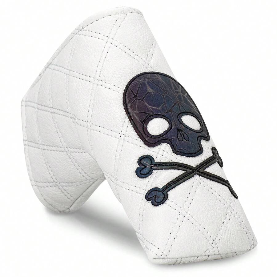 Skull Pattern Design Style - Golf Putter Cover, Golf Fashion Club Cover, Suitable For Men And Women Outdoor Enthusiasts, Easy To Use And Durable Material, A Worthwhile Golf Club Protective Cover - Multicolor - View 1