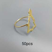 Cincin Serbet Dekorasi Rumah, Dekorasi Meja, Cocok untuk Liburan, Pesta, Ulang Tahun, Pernikahan, Jamuan Makan Malam, Pertemuan dan Dekorasi Kreatif Harian Lainnya, Berbagai Gaya dan Elemen, 2pcs/4pcs/6pcs/12pcs/20pcs/50pcs (Pilihan) - MultiWarna - View 8