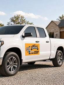 Custom Car Magnetic Signs, Personalized Vehicle Magnetic Decals With Logo And Text, Suitable For Cars, Trucks And Commercial Advertising - Multicolor - View 7