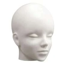 2 In 1 Mannequin Head For Makeup & Eyelash Extensions, Multi-Functional Training Doll Head For Wig Making Styling Display, Halloween - View 1