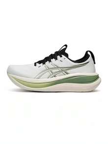 Asics 中性 GEL-NIMBUS 28 低筒跑步鞋 1013A240-100 - 綠色 - 查看 1