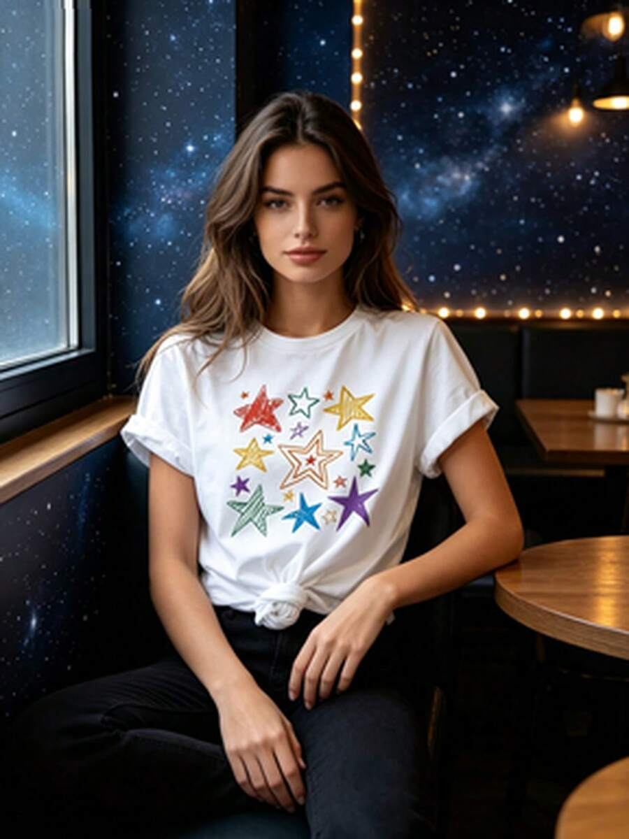 Women T-Shirts - 白色 - 查看 1