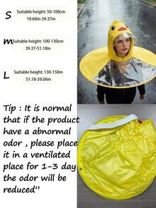 1pc Hands-Free Duck Umbrella Hat - Collapsible, 6-Rib Foldable Raincoat Style Umbrella, Cute Yellow Duck Design, Fishing Hat Umbrella, Outdoor Foldable Umbrella, Suitable For Fishing, Hiking, Camping - Little Yellow Duck - View 3