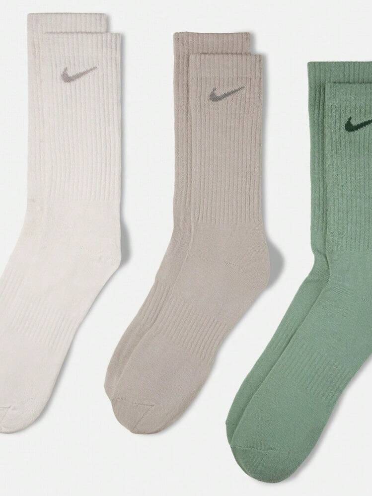 Nike 中性款 U NK EVERYDAY LTWT 低筒襪 3雙超值組 SX7676-903 - 白/綠/棕 - 查看 9